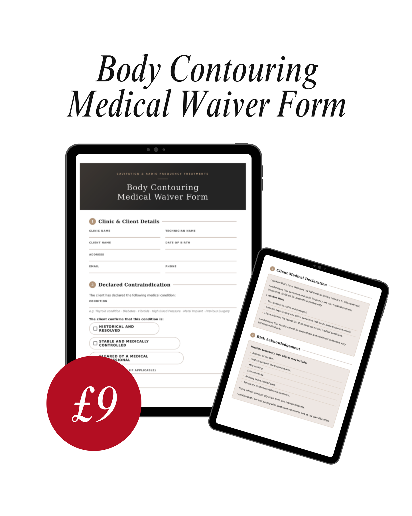 Body Contouring Medical Waiver Form